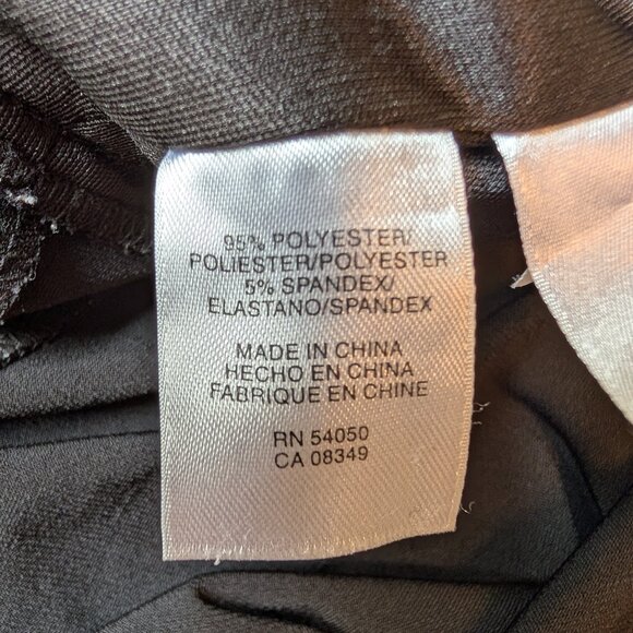 Evan Picone Little Black Dress short sleeve 12 EUC cummerbund waist - Picture 11 of 12